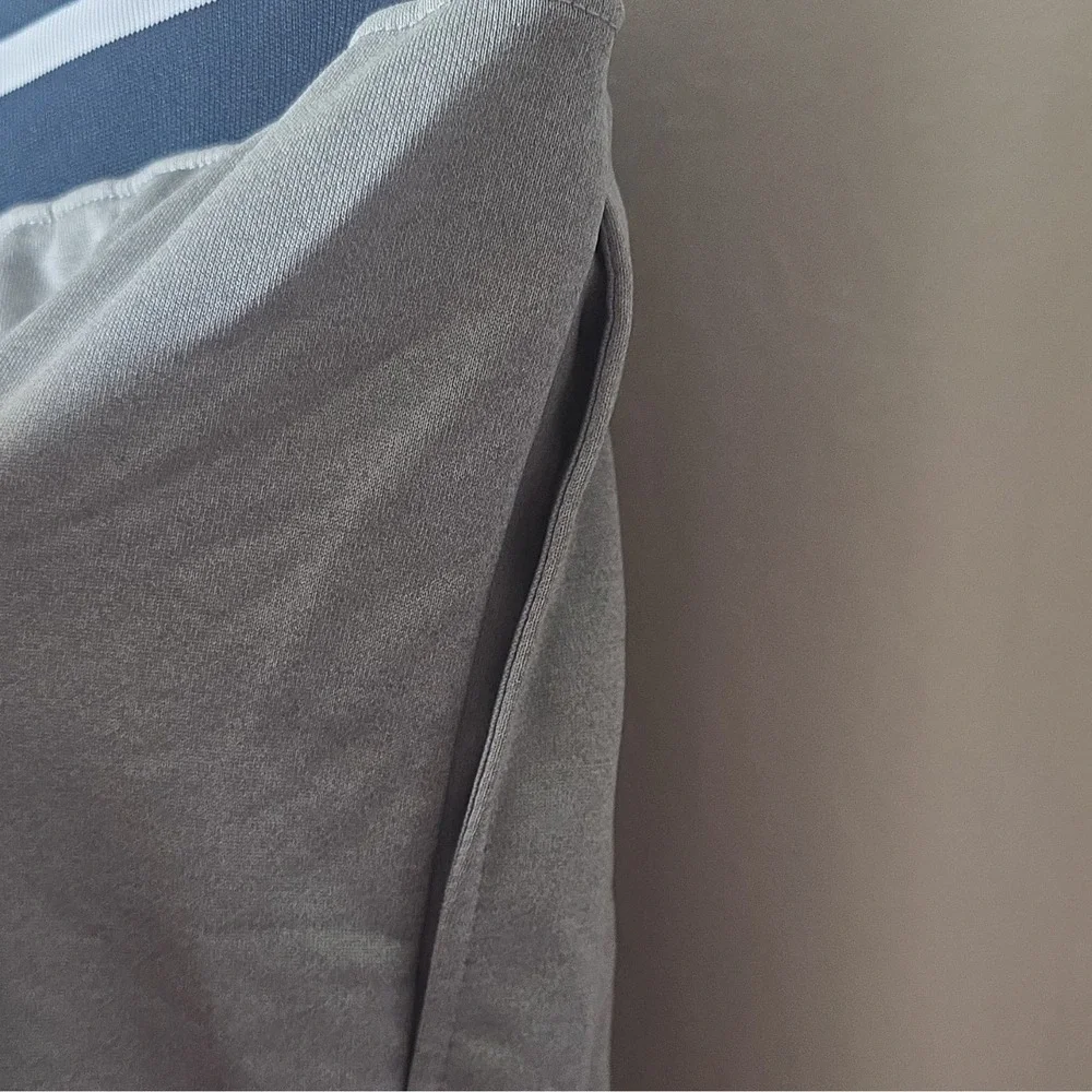 AND1 Mens Grey Mesh Basketball Shorts Retro Stripe Zipper Pockets Sz Large